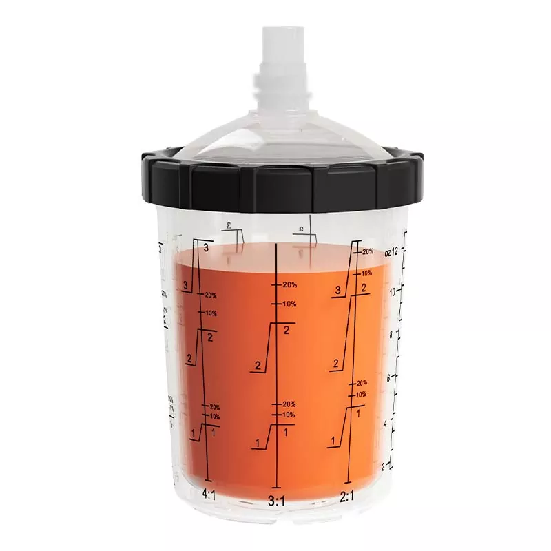400ML ডিসপোজেবল পেইন্ট কাপ সিস্টেম 4.0